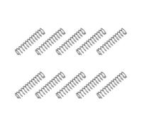 sourcing map Muelle de compresión pequeño de 3,5 mm de diámetro exterior de 0,5 mm, diámetro del alambre de 15 mm, longitud libre, resorte de extensión de acero inoxidable 304 para talleres,