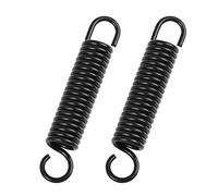 sourcing map Muelle para Caballete Resorte de Retorno de Pie de Apoyo de Soporte para Motocicleta de 8cm Largo Negro 2Pcs