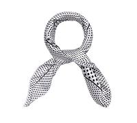 sourcing map Mujeres Mancha Imprimir Bufandas Cuadradas Pañuelo Pañuelo Para El Cuello Puntos Blancos Una talla