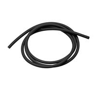 sourcing map Natural Látex Goma Tubería 2mm ID 5mm OD 3.3 Pies Negro