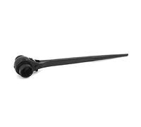 sourcing map Negro Hex Socket Llave de Trinquete Liberación Rápida 19mm X 22mm