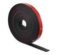 sourcing map Neopreno Láminas Rollos, Adhesivo Reverso Sólido Goma Tiras 4mm(T) x10mm(W) x5000mm(L), Bricolaje Goma Junta, Sellado Acolchado, Reducción Vibración Estera