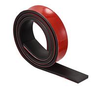 sourcing map Neopreno Láminas Rollos, Adhesivo Reverso Sólido Goma Tiras 6mm(T) x15mm(W) x1000mm(L), Bricolaje Goma Junta, Sellado Acolchado, Reducción Vibración Estera