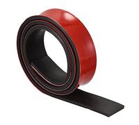 sourcing map Neopreno Láminas Rollos, Adhesivo Reverso Sólido Goma Tiras 6mm(T) x20mm(W) x1000mm(L), Bricolaje Goma Junta, Sellado Acolchado, Reducción Vibración Estera