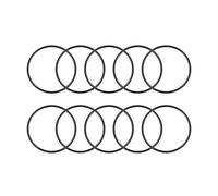 sourcing map Nitrilo Caucho Tóricas Juntas 36mm OD 33mm ID 1,5mm Ancho, Métrico Nitrilo Caucho Sellado Empaquetadura, Paquete de 10