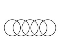 sourcing map Nitrilo Goma Juntas Tóricas 145mm OD 138mm ID 3,5mm Ancho, Métrico Nitrilo Goma Sellado Junta, Paquete de 5