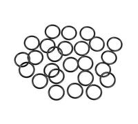 sourcing map Nitrilo Goma Juntas Tóricas 23mm OD 18mm ID 2,5mm Ancho, Métrico Nitrilo Goma Sellado Junta, Paquete 25