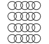 sourcing map Nitrilo Goma Juntas Tóricas, 27mm OD 23mm ID 2mm Ancho, Métrico Sellado Junta, Paquete 20