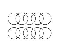 sourcing map Nitrilo Goma Juntas Tóricas 33mm OD 31mm ID 1mm Ancho, Métrico Sellado Junta, Paquete 10