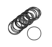 sourcing map Nitrilo Goma Juntas Tóricas 36mm OD 33mm ID 1,5mm Ancho, Métrico Nitrilo Goma Sellado Junta, Paquete 25