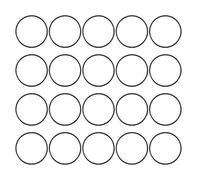 sourcing map Nitrilo Goma Juntas Tóricas, 40mm OD 37mm ID 1,5mm Ancho, Métrico Sellado Junta, Paquete de 20