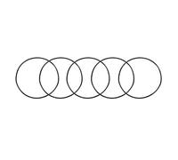 sourcing map Nitrilo Goma Juntas Tóricas 44mm OD 42mm ID 1mm Ancho, Métrico Sellado Junta, Paquete de 5