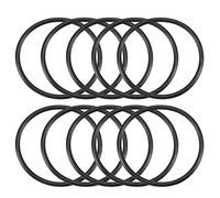 sourcing map Nitrilo Goma Juntas Tóricas, 52mm OD 46mm ID 3mm Ancho, Métrico Sellado Junta, Paquete 10