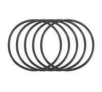 sourcing map Nitrilo Goma Juntas Tóricas 52mm OD 48mm ID 2mm Ancho, Métrico Nitrilo Goma Sellado Junta, Paquete de 30