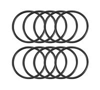 sourcing map Nitrilo Goma Juntas Tóricas 65mm OD 57mm ID 4mm Ancho, Métrico Sellado Junta, Paquete 10