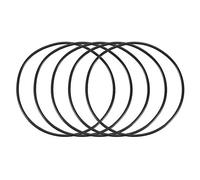 sourcing map Nitrilo Goma Juntas Tóricas 77mm OD 73mm ID 2mm Ancho, Métrico Nitrilo Goma Sellado Junta, Paquete de 5