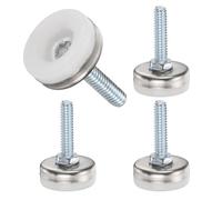 sourcing map Niveladores de patas de muebles de rosca de 1/10.2 cm-20, 4 piezas de 25 mm de largo, patas ajustables para muebles, patas de nivelación roscadas, patas de nivelación roscadas para silla