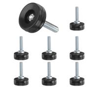 sourcing map Niveladores de patas de muebles de rosca de 1/10.2 cm-20, 8 piezas de 25 mm de largo, patas ajustables para muebles, patas de nivelación roscadas, patas de nivelación roscadas para silla