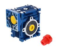 sourcing map NMRV030 - Reductor de velocidad de engranaje sin fin 20:1, eje de salida de 14 mm, reductor de velocidad de engranaje helicoidal de alto par para motor paso a paso Nema24/servomotor