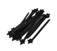 sourcing map Nylon Alado Extremo Empuje Montaje Cable Ataduras 14,9x 0,7cm 20 Piezas Negro