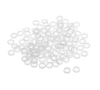 sourcing map Nylon Planas Arandelas 11mm DE 8mm DI 2mm Grosor Sellado Junta para Grifo Tubería Agua Manguera, Transparente, Paquete De 200