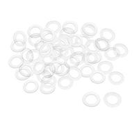 sourcing map Nylon Planas Arandelas M12 20mm DE 12mm DI 1mm Grosor Sellado Junta para Grifo Tubería Agua Manguera, Transparente, Paquete De 200