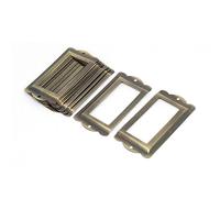 sourcing map Oficina biblioteca de archivos de tarjetas de gabinete soporte Etiqueta de la etiqueta 10PCS marcos de 85mm x 42mm