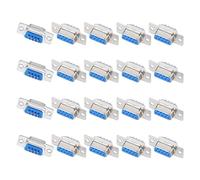 sourcing map Oficina Hogar Soldadura Conector de Cable Convertidor DB9 9 Pines Hembra Enchufe para Ordenador PC 20 Piezas