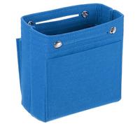 sourcing map Organizador de bolso, bolsas organizadoras de fieltro con broche, Blue, 6.7 x 3.9 x 6.3 inches, Clásico, tradicional