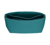 sourcing map Organizador de bolso, organizador de fieltro para bolso de mano de almacenamiento y acabado, forro interior con cremallera para mochila elegante, bolsas de hombro, Lago Verde, Bolsa: