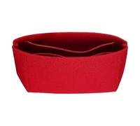 sourcing map Organizador de bolso, organizador de fieltro para bolso de mano de almacenamiento y acabado, forro interior con cremallera para mochila elegante, bolsas de hombro, Red, Bolsa: