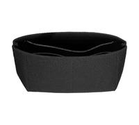 sourcing map Organizador de bolso, organizador de fieltro para bolso de mano de almacenamiento y acabado, forro interior con cremallera para mochila elegante, bolsas de hombro, Black, Bolsa: