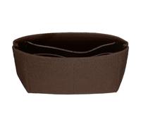 sourcing map Organizador de bolso, organizador de fieltro para bolso de mano de almacenamiento y acabado, forro interior con cremallera para mochila elegante, bolsas de hombro, Brown, 165 x 80 x 50mm