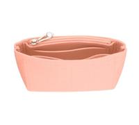 sourcing map Organizador de bolso, organizador de fieltro para bolso de mano, mini bolsa de almacenamiento y acabado, forro interior con cremallera para mochila elegante, bolsas de hombro, Pink, Bolsa