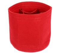 sourcing map Organizador de bolso, organizador de fieltro portátil, bolsas redondas con múltiples compartimentos, forro para bolsa de cubo, bolso abovedado, bolso de mano, moldeador de bolso (6 x 6