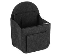 sourcing map Organizador de bolso, organizador de fieltro portátil con cremallera de metal, múltiples compartimentos, forro de bolso para mochila, bolso de hombro (7.75 x 5 x 11 pulgadas, beige),