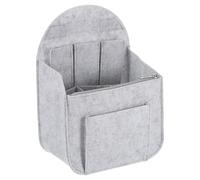 sourcing map Organizador de bolso, organizador de fieltro portátil con cremallera de metal, múltiples compartimentos, forro de bolso para mochila, bolso de hombro (7.75 x 5 x 11 pulgadas, gris claro),