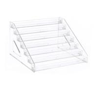 sourcing map Organizador de esmalte de uñas, estante acrílico de 7 capas, vitrina transparente para guardar gafas de sol, aceites esenciales y maquillaje