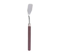 sourcing map Paleta Cuchillo 18mm Cuchillo Ancho Plano Cabeza Sólido Madera Mango Inoxidable Acero Pintura Mezcla Raspador Lacado Palé Cuchillo Espátula para Óleo Acrílica Pintura