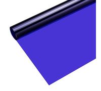 sourcing map Papel de filtro de color de gel, película de PVC, 100 x 100 cm, azul oscuro, para luz de cabeza roja