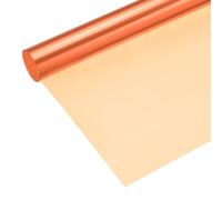 sourcing map Papel de filtro de color de gel, película de PVC, 100 x 100 cm, naranja 85C para luz de cabeza roja de estudio fotográfico