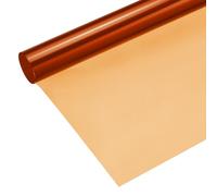 sourcing map Papel de filtro de color de gel, película de PVC, 100 x 100 cm, naranja oscuro, para luz de cabeza roja