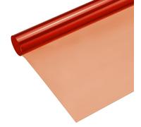 sourcing map Papel de filtro de color de gel, película de PVC, 100 x 100 cm, naranja, para luz de cabeza roja de estudio fotográfico