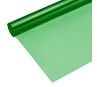 sourcing map Papel de filtro de color de gel, película de PVC, 100 x 100 cm, verde oscuro, para luz de cabeza roja