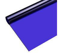 sourcing map Papel de filtro de color de gel, película de PVC, 40 x 50 cm, azul oscuro, para luz de cabeza roja