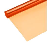 sourcing map Papel de filtro de color de gel, película de PVC, 40 x 50 cm, naranja 85 para luz de cabeza roja