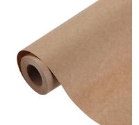 sourcing map Papel de regalo kraft, papel decorativo de 393 x 15 pulgadas, para envolver regalos, ramos de flores, tablón de anuncios, pintura, manualidades, embalaje, envío, color marrón oscuro