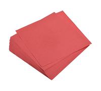 sourcing map Papel Origami de Doble Cara 100 Hojas, Papel Cuadrado de 15x15cm para Proyecto de Artesanía Artística, Principiantes, Decoración de Regalos, Brillante Rojo