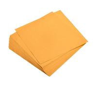 sourcing map Papel Origami de Doble Cara 50 Hojas, Papel Cuadrado de 15x15cm para Proyecto de Artesanía Artística, Principiantes, Decoración de Regalos, Fluorescente Naranja