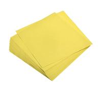 sourcing map Papel Origami de Doble Cara 50 Hojas, Papel Cuadrado de 15x15cm para Proyecto de Artesanía Artística, Principiantes, Decoración de Regalos, Limón Amarillo